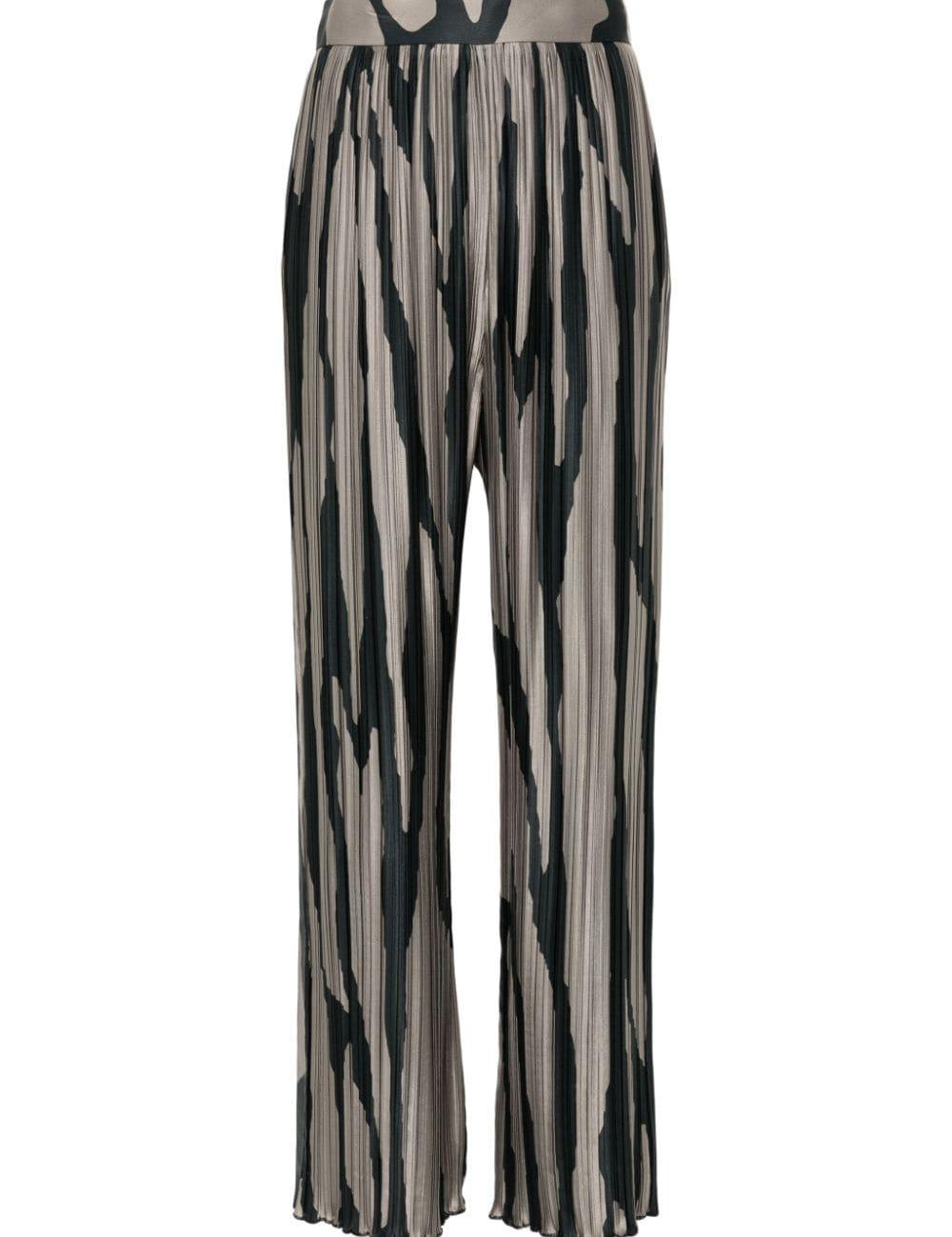 Pantaloni con stampa in grigio di Lanvin - donna 