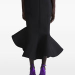 Gonna a sirena in nero Mugler - donna 