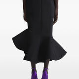 Gonna a sirena in nero Mugler - donna 