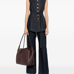 Gilet denim dominio in blu Maxmara sportmax - donna 