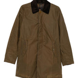 Cappotto in cotone cerato in marrone  <BR/><BR/><BR/> 
