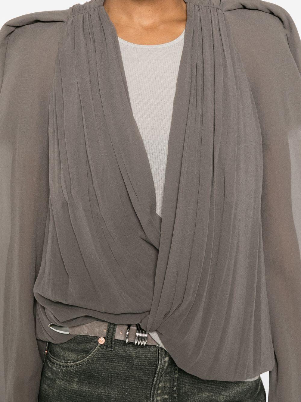 Giacca Maria con scollo a V in talpa Rick Owens - donna 