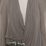 Giacca Maria con scollo a V in talpa Rick Owens - donna 