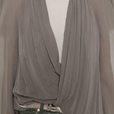 Giacca Maria con scollo a V in talpa Rick Owens - donna 