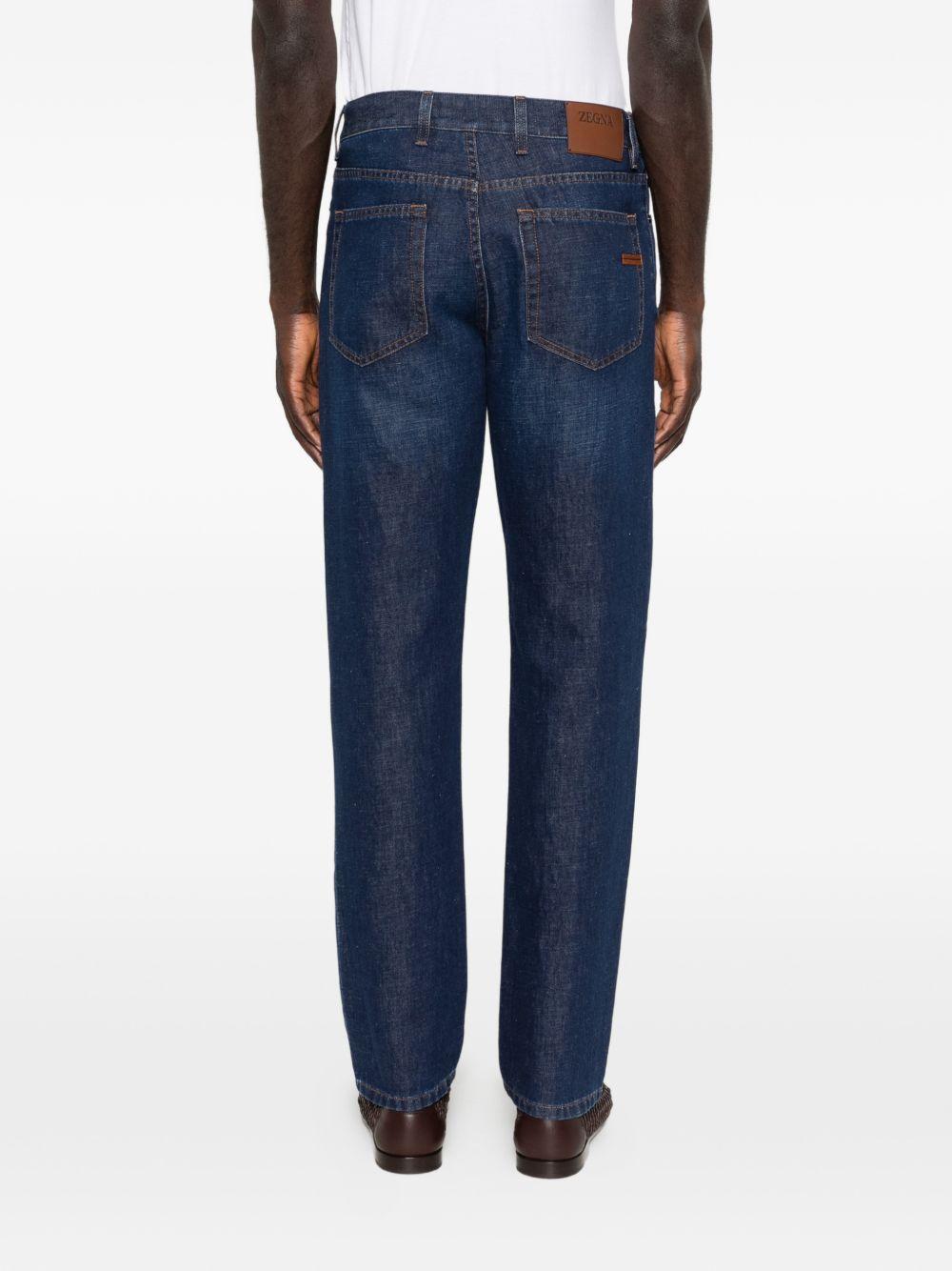 Jeans City  in blu Zegna - uomo 