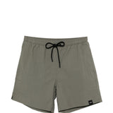Costume da bagno con coulisse in vita e patch con logo in grigio Aspesi - uomo 