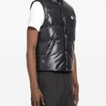 Gilet imbottito con bottoni in blu Moncler - uomo 