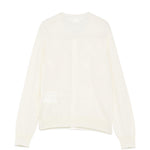 Cardigan con ricami floreali in bianco Comme des garcons comme des garcons  - donna 