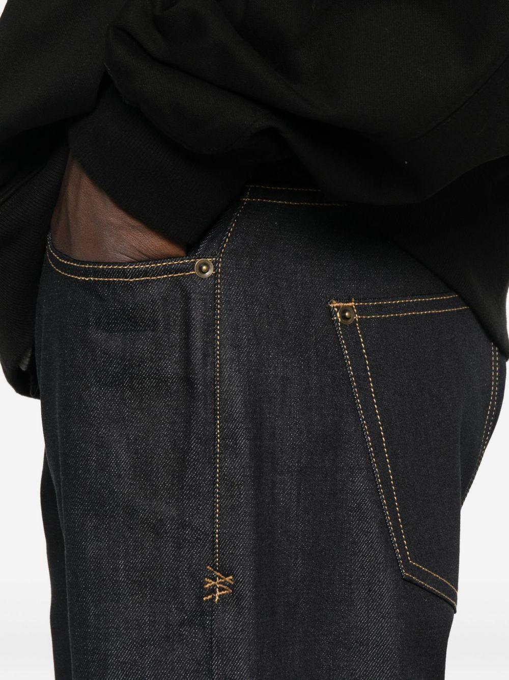 Jeans con cuciture a contrasto in blu Ksubi - uomo 
