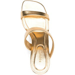 Sandali con tacco shell in oro Simkhai - donna 
