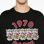Felpa con ricamo in nero Kenzo - uomo 