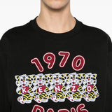 Felpa con ricamo in nero Kenzo - uomo 