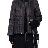 Giacca trapuntata geocamo in nero Rick Owens x Moncler - unisex<BR/> 