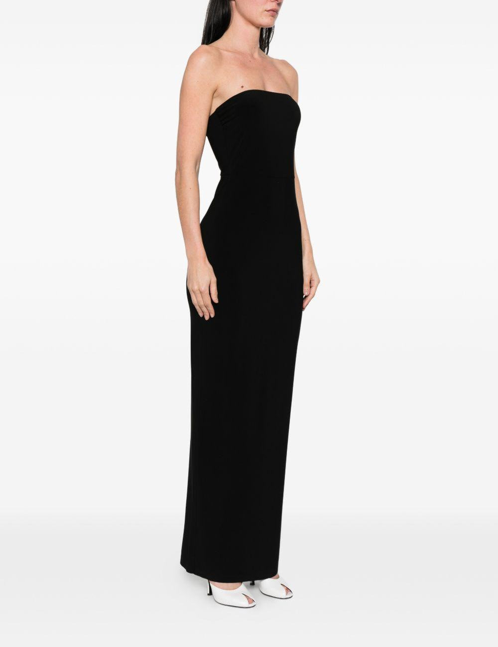 Abito maxi a tubino in nero Norma kamali - donna 