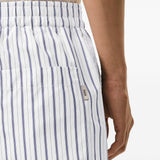 Shorts con vita elasticizzata in bianco Ami paris - uomo 