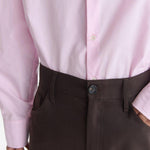 Pantaloni Gino con applicazione in marrone Sefr - uomo 