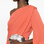 Abito da sera monospalla in arancione Elie saab - donna 