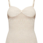 Canotta in maglia a costine in rosa Victoria beckham - donna 