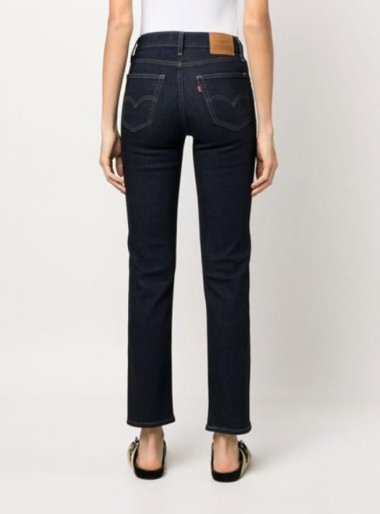 Jeans dritti 724 a vita media in blu Levi's - donna 