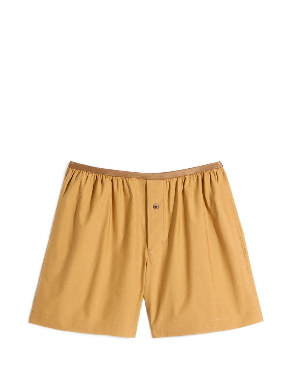 Shorts elasticizzati in giallo ocra Lemaire - donna 