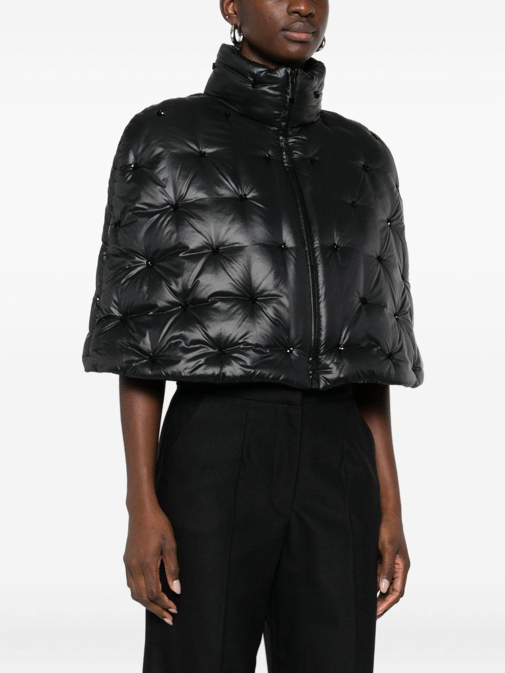 Mantella imbottita in nero Amen - donna 