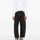 T-shirt a maniche lunghe con bottoni in bianco Rhude - uomo 