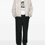 Bomber con zip in beige Oamc peacemaker - uomo 