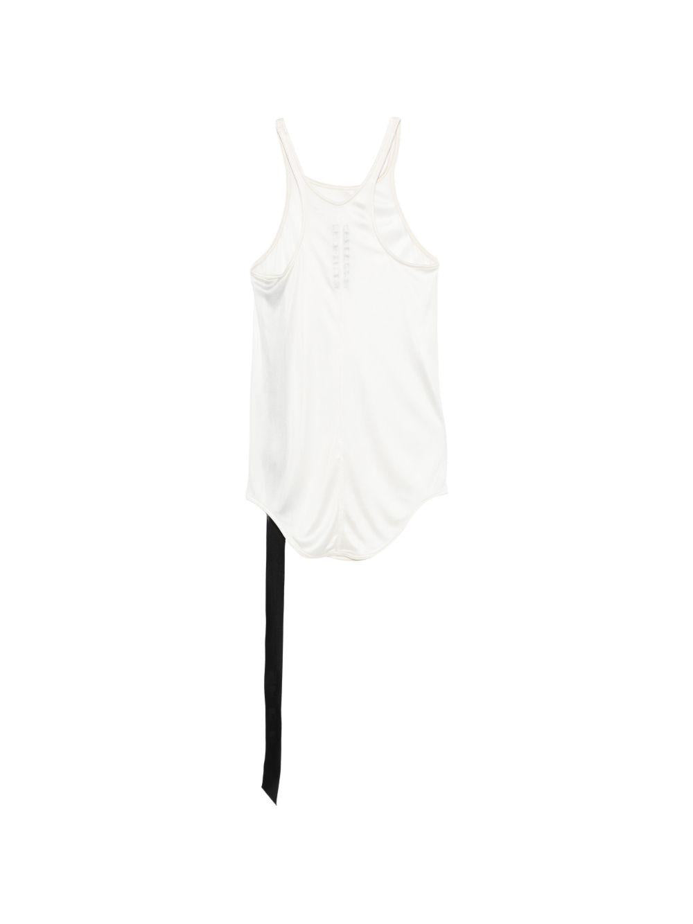 Canotta con scollo olimpionico in bianco Rick owens drkshdw - donna 