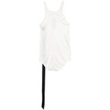 Canotta con scollo olimpionico in bianco Rick owens drkshdw - donna 
