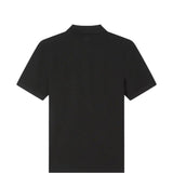 Polo in cotone con applicazione logo in nero Kenzo - uomo 