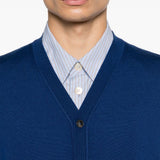 Gilet con scollo a V in blu Kangra - uomo 