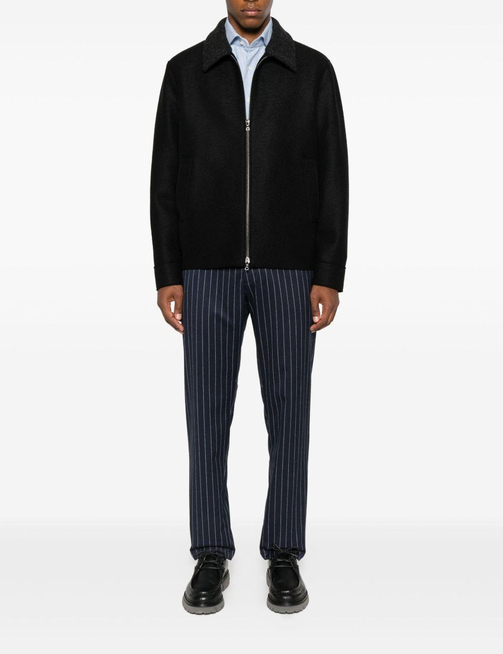 Giacca con zip in nero Harris wharf london - uomo 