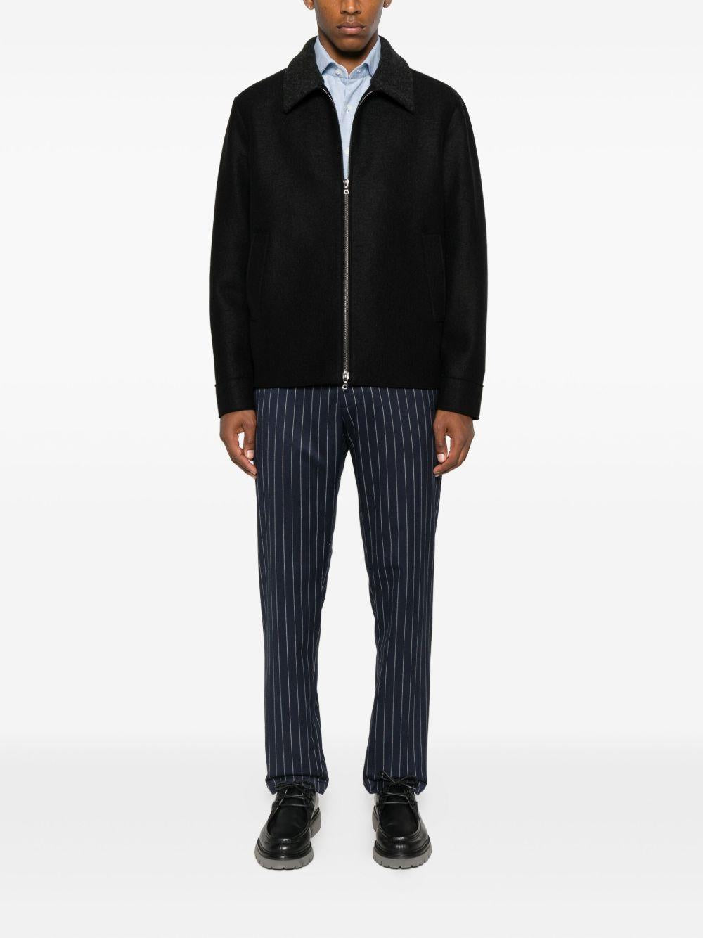 Giacca con zip in nero Harris wharf london - uomo 