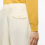 Shorts con bottone in bianco Laneus - uomo 
