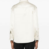 Camicia in twill in avorio Jil Sander - donna 
