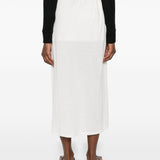 Gonna midi a portafoglio in bianco Toteme - donna 