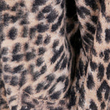 Cardigan con stampa animalier in marrone Laneus - uomo 