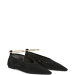 Ballerina in camoscio traforato in nero Jil sander - donna 
