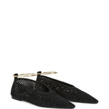 Ballerina in camoscio traforato in nero Jil sander - donna 