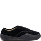 Sneakers in velluto a coste coupe in nero 