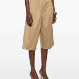 Pantaloncini con pieghe in beige Batakovic - donna 