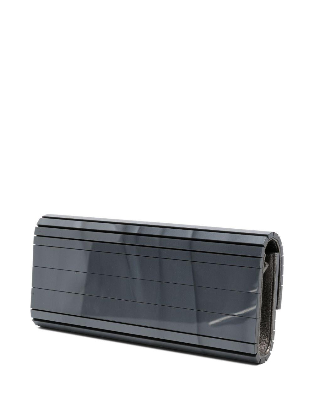 Clutch sweetie con logo in grigio Jimmy choo - donna 