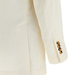 Blazer doppiopetto in beige Brunello cucinelli - uomo 