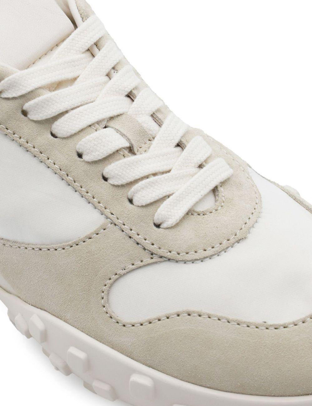 Sneakers basse in binco e beige Jil sander - donna 