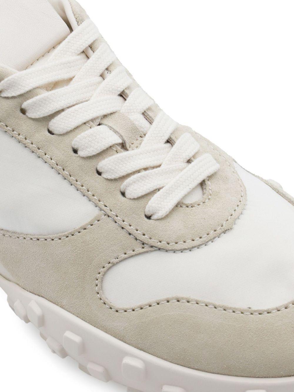 Sneakers basse in binco e beige Jil sander - donna 