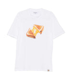 T-shirt cheese toast in bianco carhartt wip - uomo 