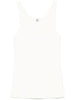 Canotta lavorata a maglia in bianco Toteme - donna