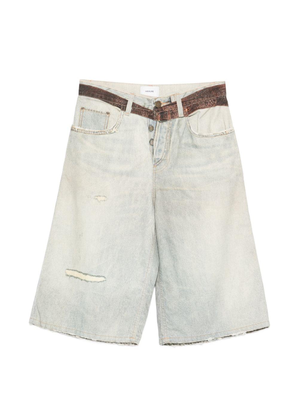 Shorts con stampa in blu Haikure - donna 