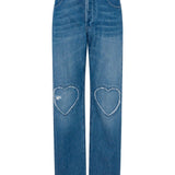 Jeans con applicazione in blu Moschino - donna 