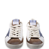 Sneakers super-star con patch a Stella in bianco Golden goose - uomo 